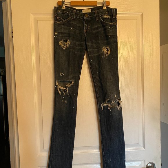 Current Elliot Paint Splatter Jeans - Picture 9 of 10